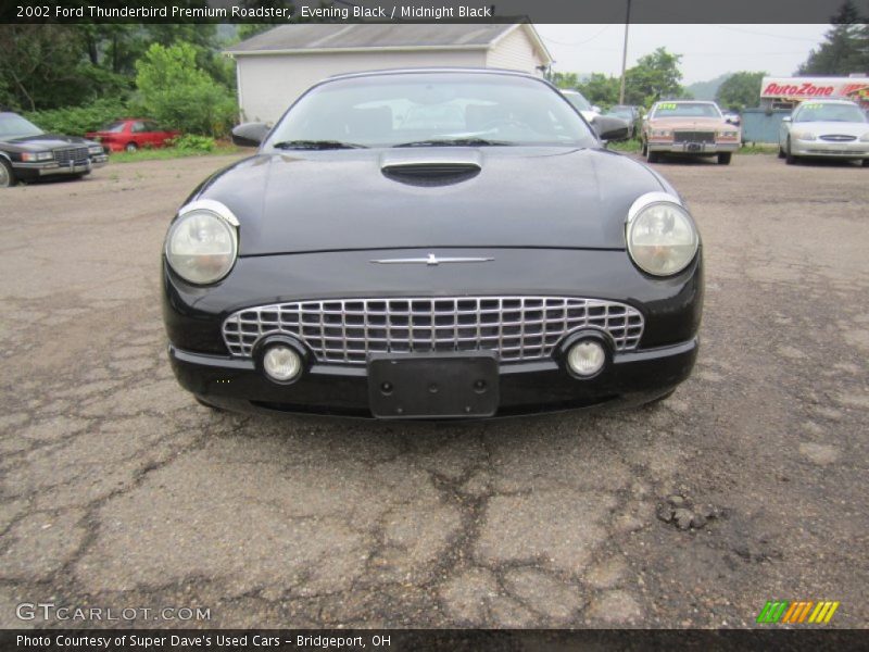 Evening Black / Midnight Black 2002 Ford Thunderbird Premium Roadster