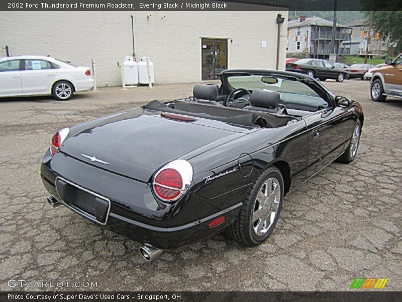 Evening Black / Midnight Black 2002 Ford Thunderbird Premium Roadster