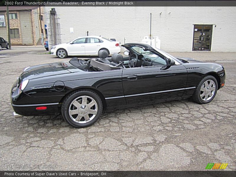 Evening Black / Midnight Black 2002 Ford Thunderbird Premium Roadster