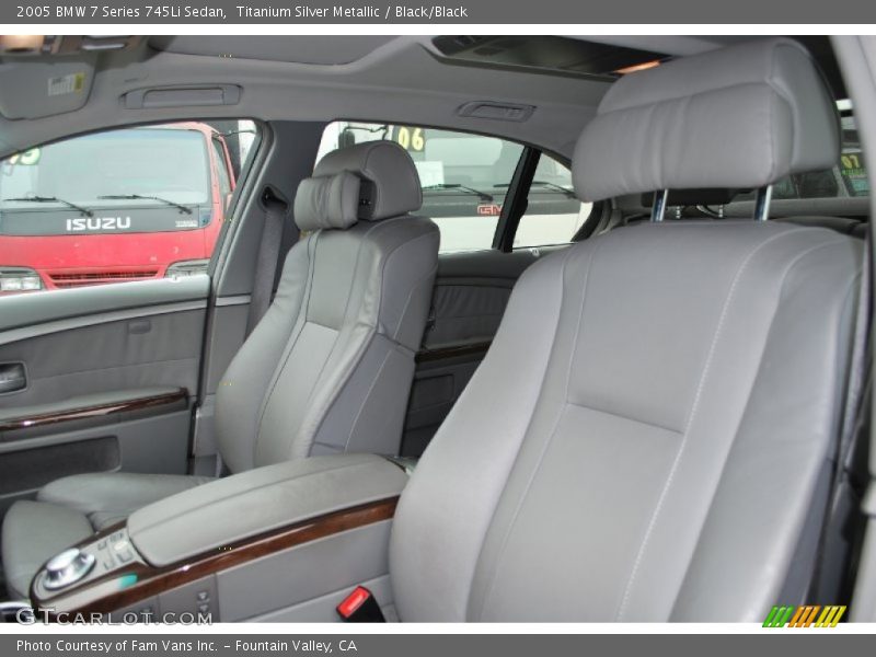 Titanium Silver Metallic / Black/Black 2005 BMW 7 Series 745Li Sedan