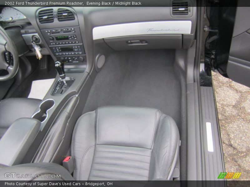 Evening Black / Midnight Black 2002 Ford Thunderbird Premium Roadster