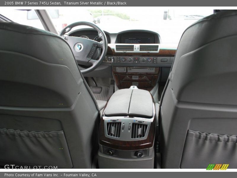 Titanium Silver Metallic / Black/Black 2005 BMW 7 Series 745Li Sedan