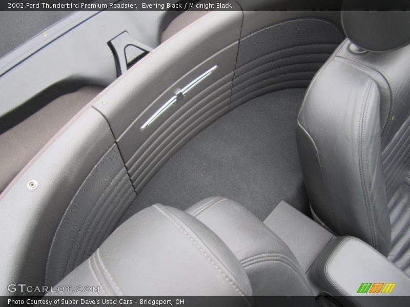 Evening Black / Midnight Black 2002 Ford Thunderbird Premium Roadster