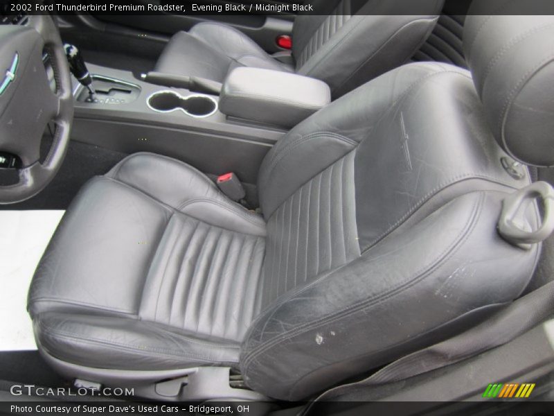 Evening Black / Midnight Black 2002 Ford Thunderbird Premium Roadster