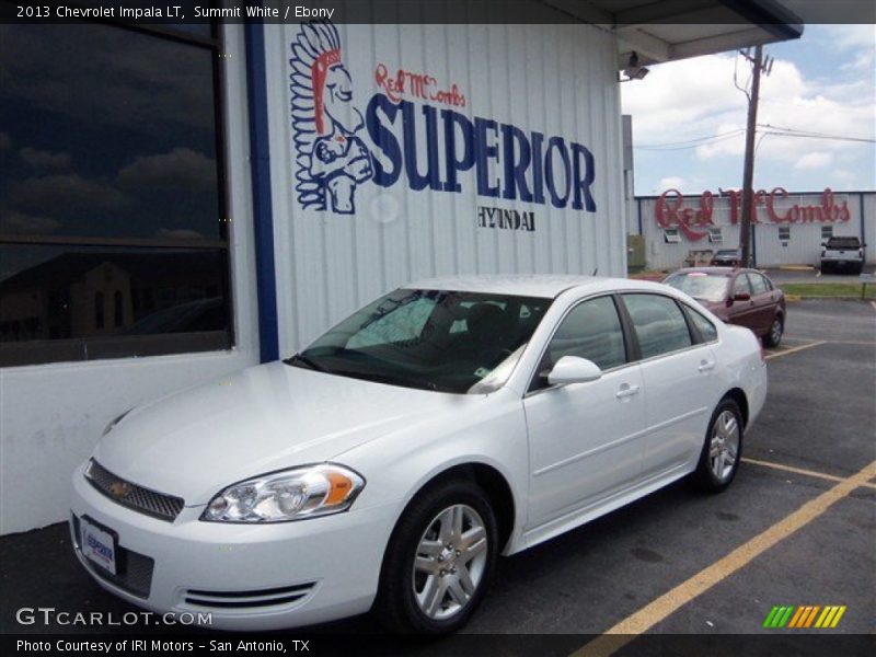 Summit White / Ebony 2013 Chevrolet Impala LT