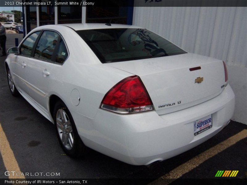 Summit White / Ebony 2013 Chevrolet Impala LT