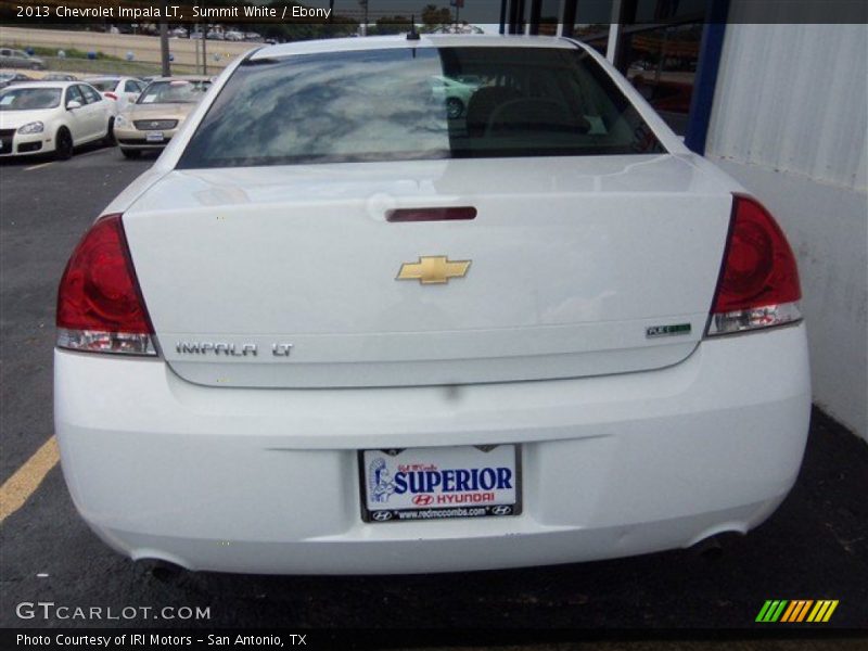Summit White / Ebony 2013 Chevrolet Impala LT