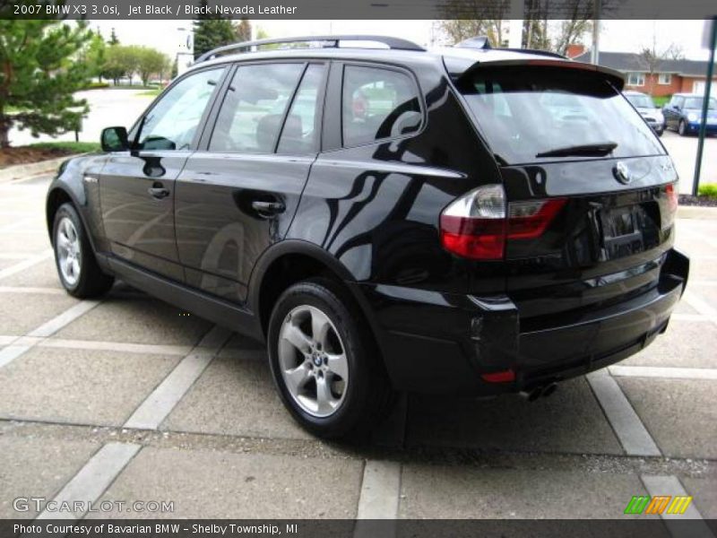 Jet Black / Black Nevada Leather 2007 BMW X3 3.0si