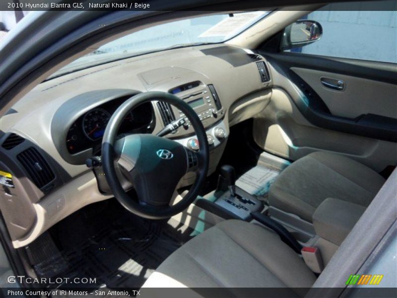 Natural Khaki / Beige 2010 Hyundai Elantra GLS