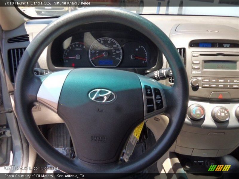 Natural Khaki / Beige 2010 Hyundai Elantra GLS