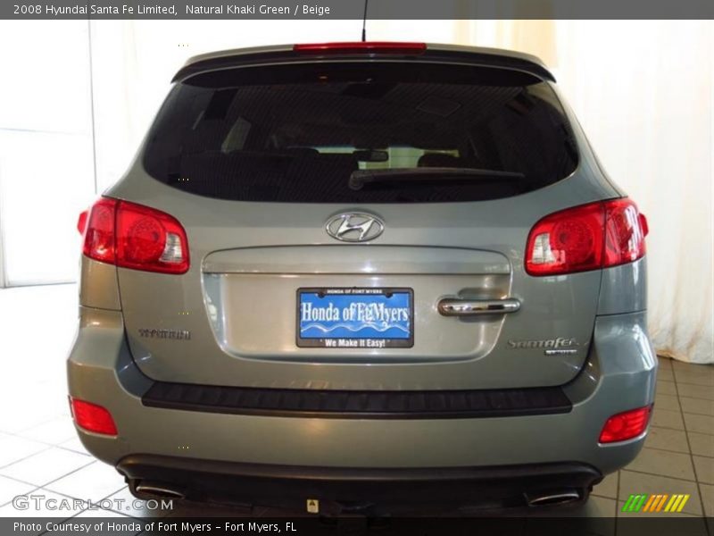 Natural Khaki Green / Beige 2008 Hyundai Santa Fe Limited