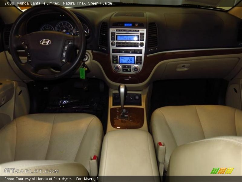 Natural Khaki Green / Beige 2008 Hyundai Santa Fe Limited