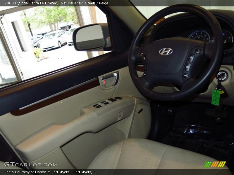 Natural Khaki Green / Beige 2008 Hyundai Santa Fe Limited