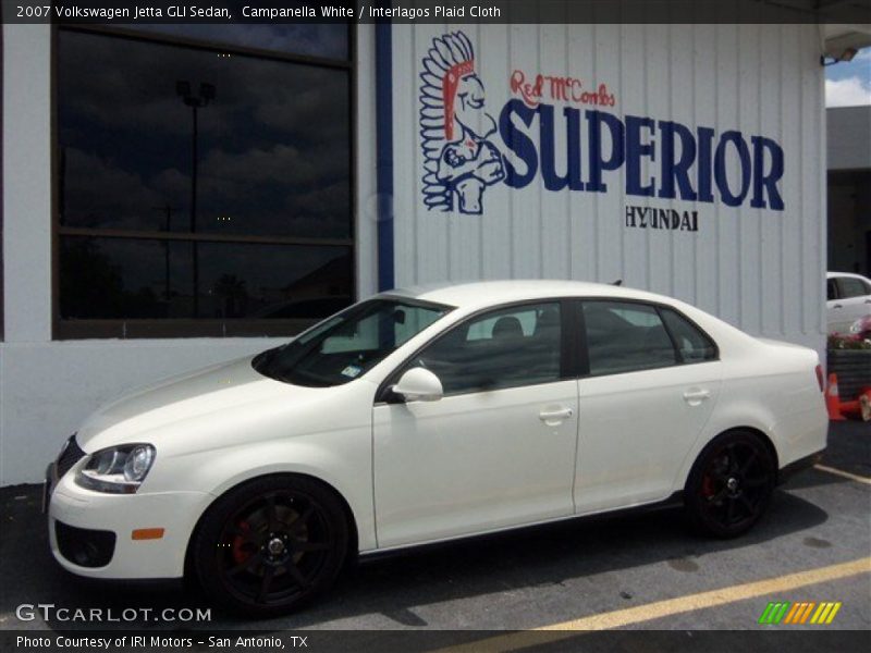 Campanella White / Interlagos Plaid Cloth 2007 Volkswagen Jetta GLI Sedan