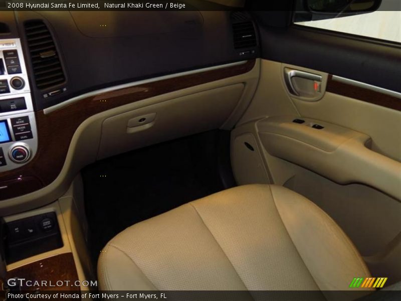 Natural Khaki Green / Beige 2008 Hyundai Santa Fe Limited