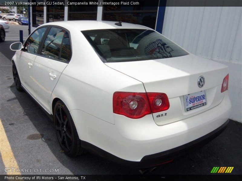 Campanella White / Interlagos Plaid Cloth 2007 Volkswagen Jetta GLI Sedan