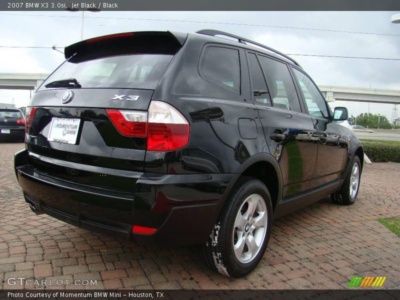 Jet Black / Black 2007 BMW X3 3.0si