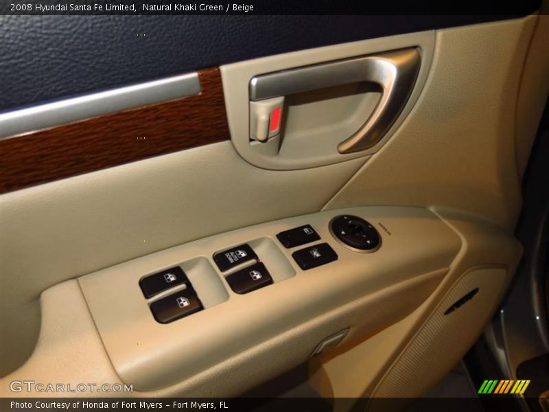 Natural Khaki Green / Beige 2008 Hyundai Santa Fe Limited