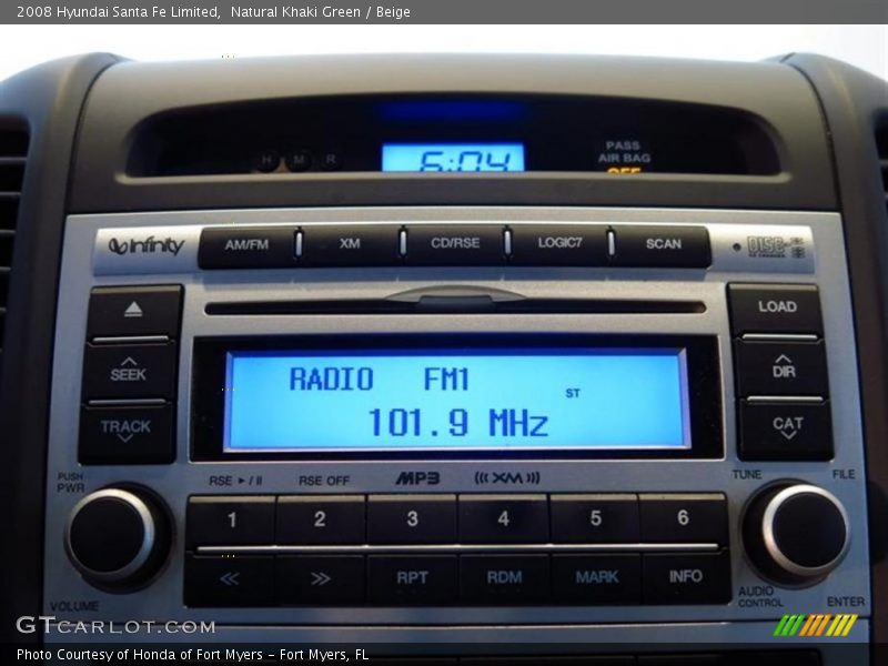 Natural Khaki Green / Beige 2008 Hyundai Santa Fe Limited