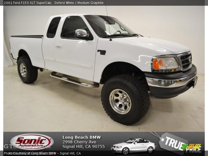 Oxford White / Medium Graphite 2001 Ford F150 XLT SuperCab