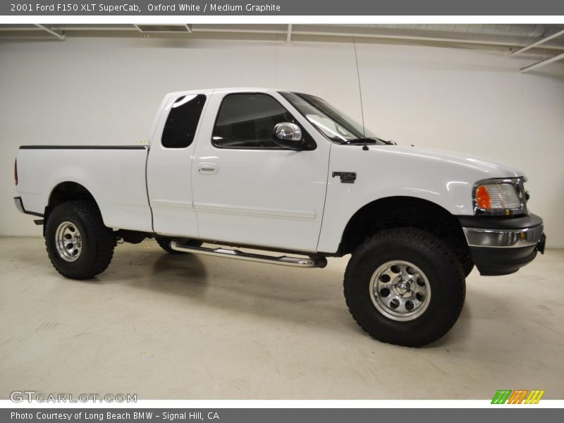 Oxford White / Medium Graphite 2001 Ford F150 XLT SuperCab