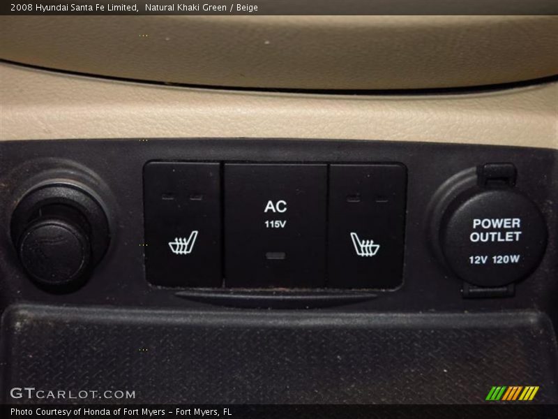 Natural Khaki Green / Beige 2008 Hyundai Santa Fe Limited