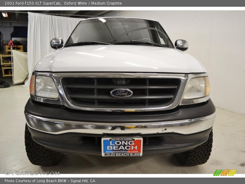 Oxford White / Medium Graphite 2001 Ford F150 XLT SuperCab