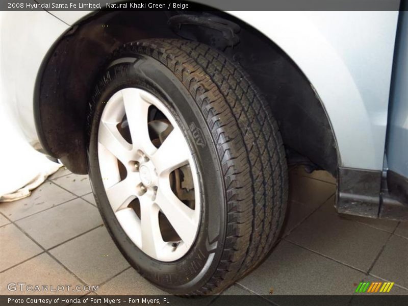 Natural Khaki Green / Beige 2008 Hyundai Santa Fe Limited