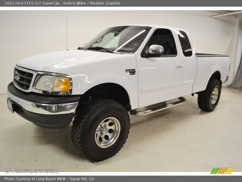 Oxford White / Medium Graphite 2001 Ford F150 XLT SuperCab