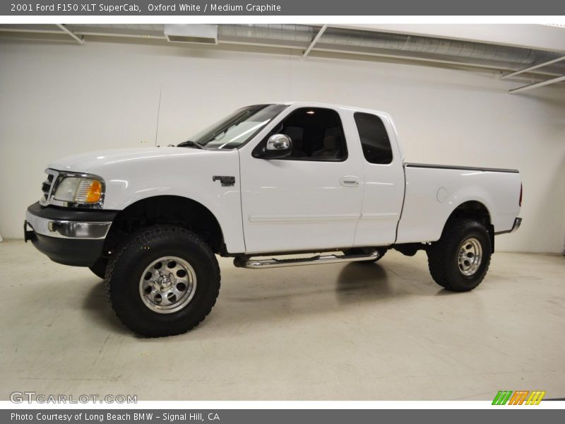 Oxford White / Medium Graphite 2001 Ford F150 XLT SuperCab