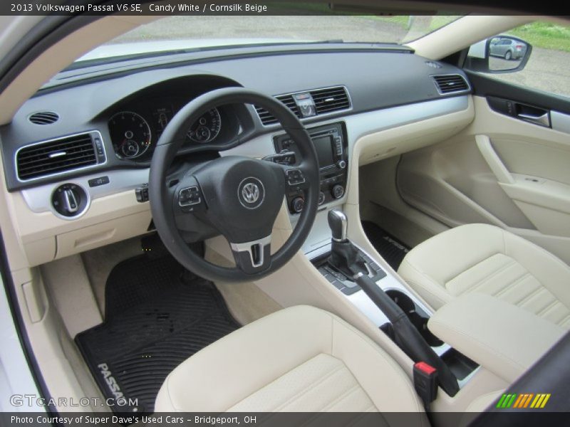 Cornsilk Beige Interior - 2013 Passat V6 SE 