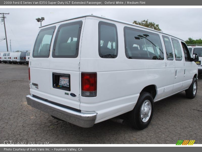 Oxford White / Medium Flint 2009 Ford E Series Van E350 Super Duty XLT Extended Passenger