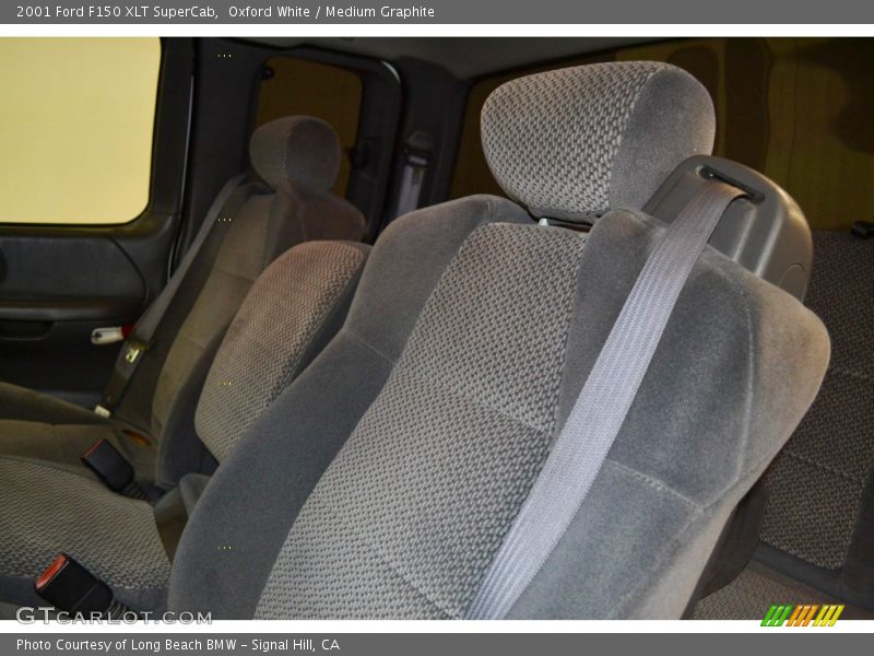 Oxford White / Medium Graphite 2001 Ford F150 XLT SuperCab