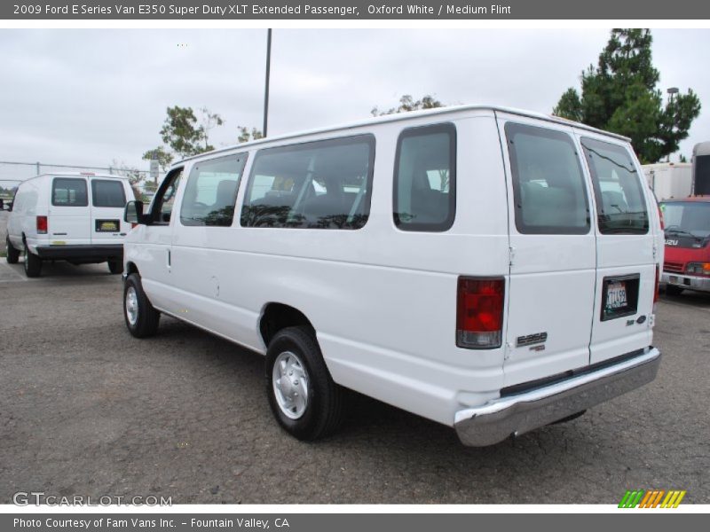 Oxford White / Medium Flint 2009 Ford E Series Van E350 Super Duty XLT Extended Passenger