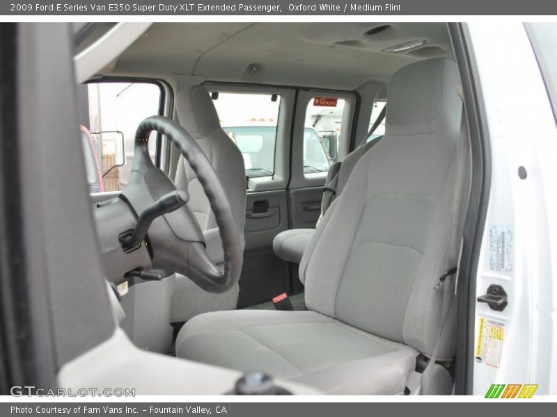 Oxford White / Medium Flint 2009 Ford E Series Van E350 Super Duty XLT Extended Passenger
