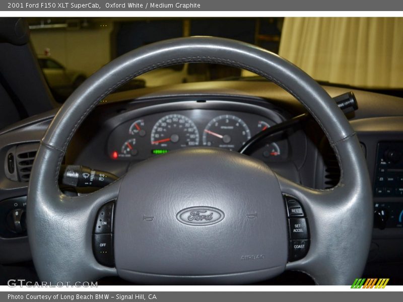 Oxford White / Medium Graphite 2001 Ford F150 XLT SuperCab