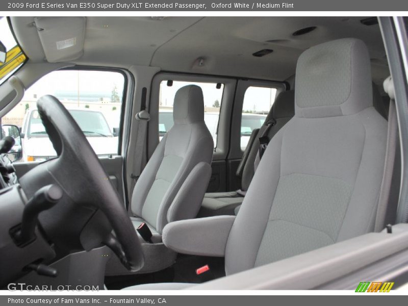 Oxford White / Medium Flint 2009 Ford E Series Van E350 Super Duty XLT Extended Passenger
