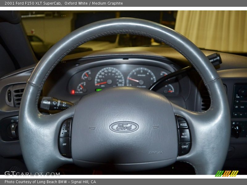 Oxford White / Medium Graphite 2001 Ford F150 XLT SuperCab