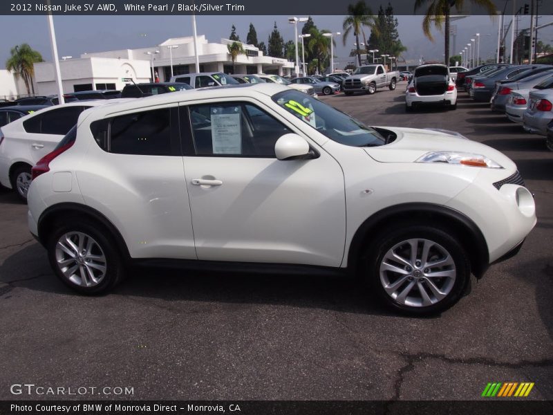 White Pearl / Black/Silver Trim 2012 Nissan Juke SV AWD