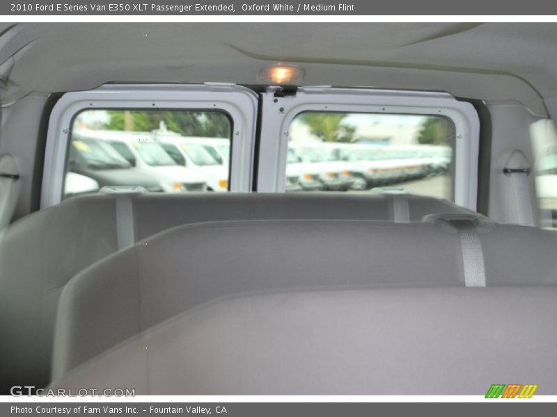 Oxford White / Medium Flint 2010 Ford E Series Van E350 XLT Passenger Extended