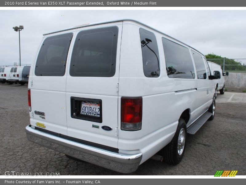 Oxford White / Medium Flint 2010 Ford E Series Van E350 XLT Passenger Extended