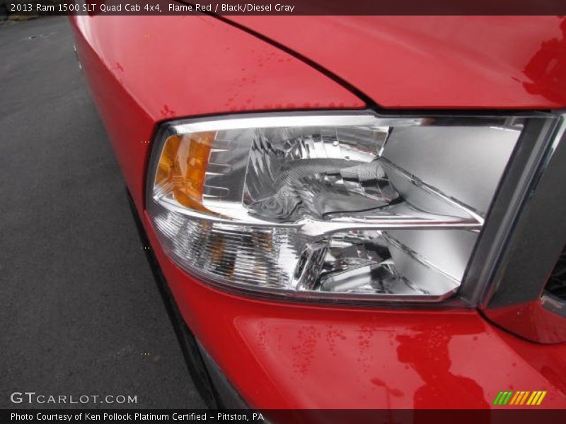 Flame Red / Black/Diesel Gray 2013 Ram 1500 SLT Quad Cab 4x4