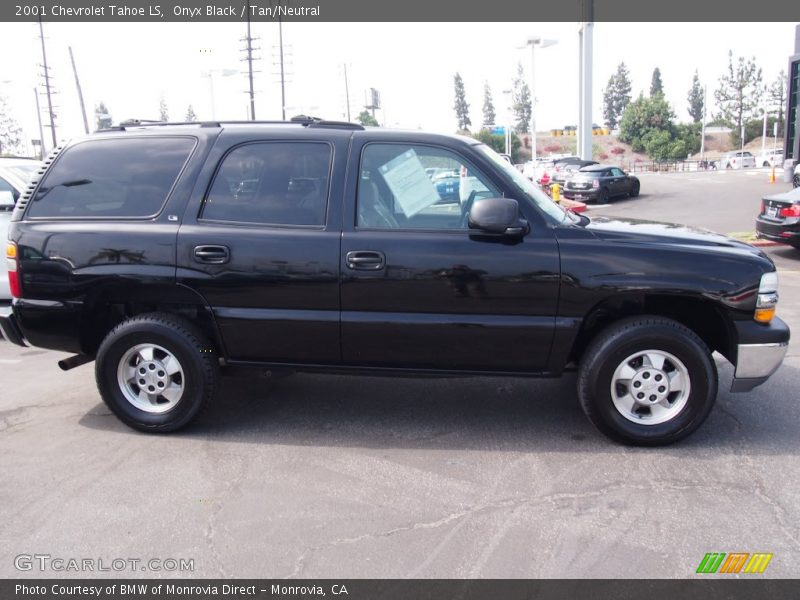 Onyx Black / Tan/Neutral 2001 Chevrolet Tahoe LS