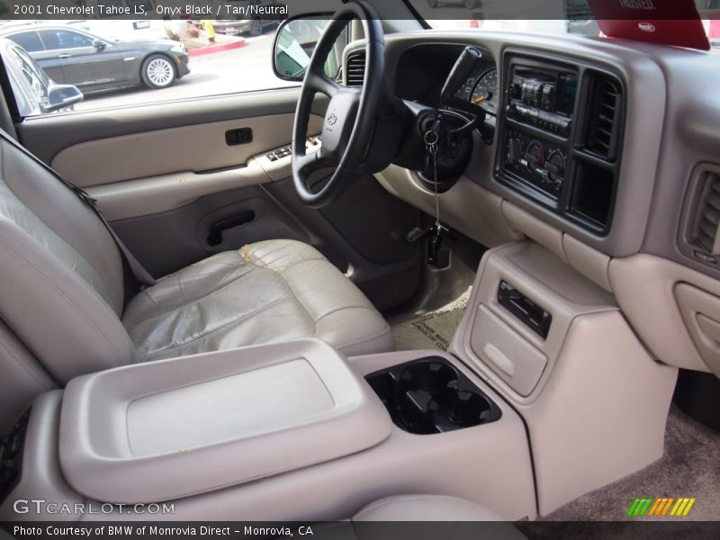 Onyx Black / Tan/Neutral 2001 Chevrolet Tahoe LS