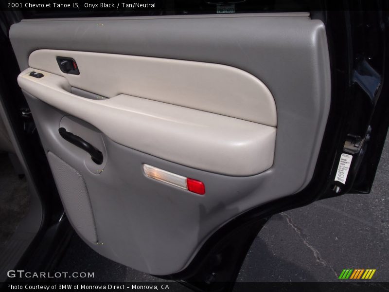 Onyx Black / Tan/Neutral 2001 Chevrolet Tahoe LS