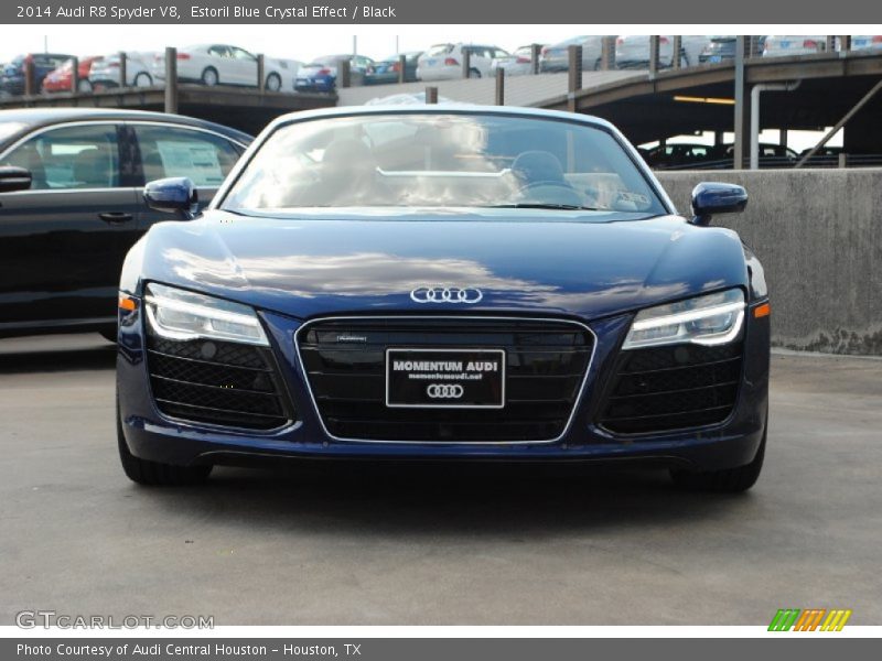 Estoril Blue Crystal Effect / Black 2014 Audi R8 Spyder V8