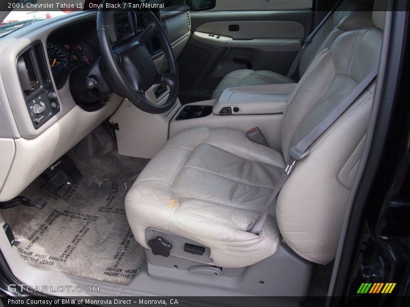 Onyx Black / Tan/Neutral 2001 Chevrolet Tahoe LS