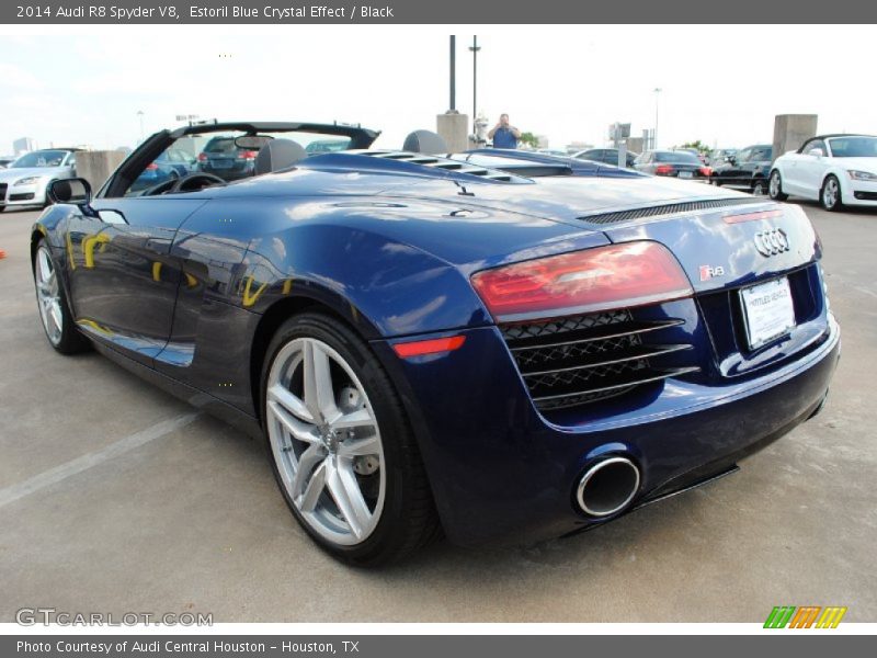 Estoril Blue Crystal Effect / Black 2014 Audi R8 Spyder V8