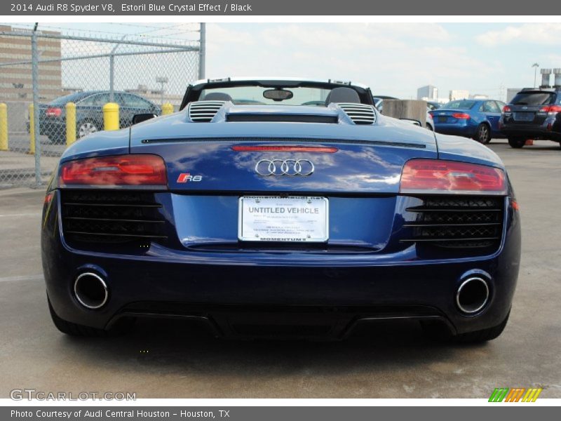 Estoril Blue Crystal Effect / Black 2014 Audi R8 Spyder V8