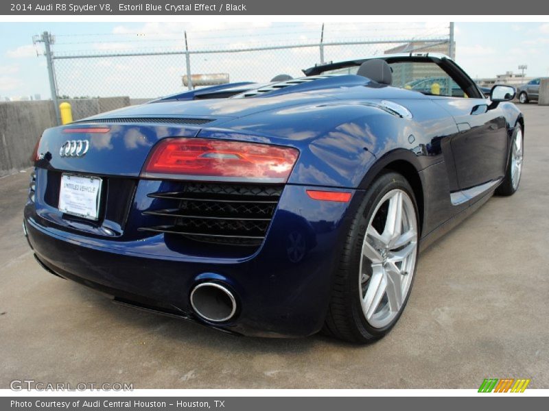 Estoril Blue Crystal Effect / Black 2014 Audi R8 Spyder V8
